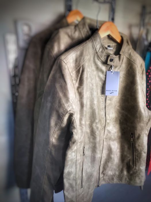 Мъжко яке от еко кожа