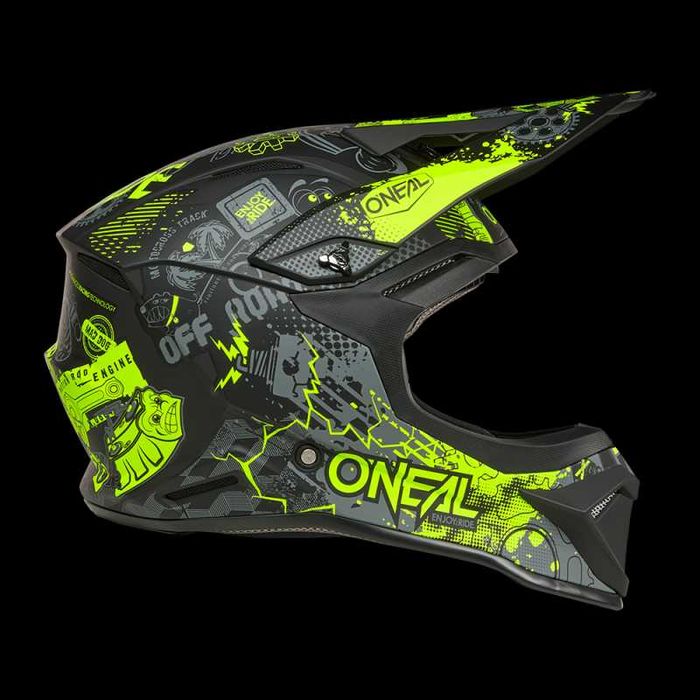 Каска O'NEAL 1SERIES VIBRANT Black/Neon Yellow V.26