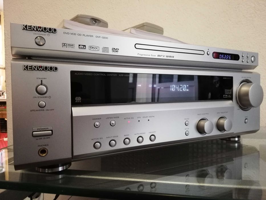 Linie  KENWOOD amplificator KRF-V5090/cd-dvd player DVF3200 - Ca Noua