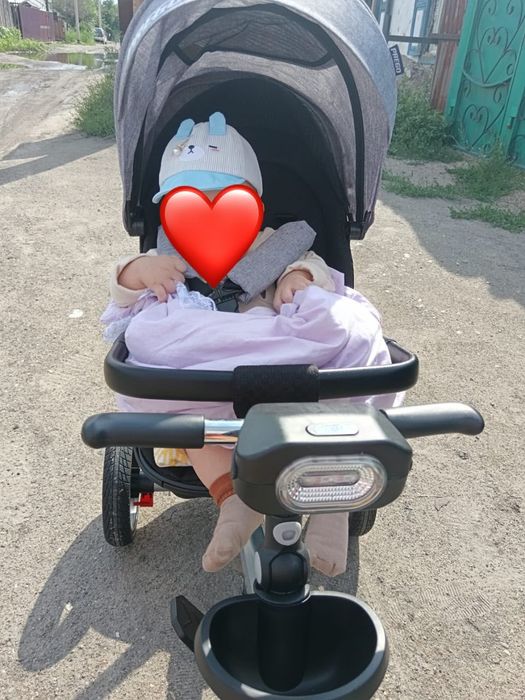 Коляска велосипед детский