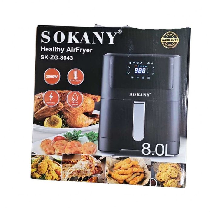 Фритюрник с горещ въздух Sokany SK-ZG-8043, 8л., 2000W