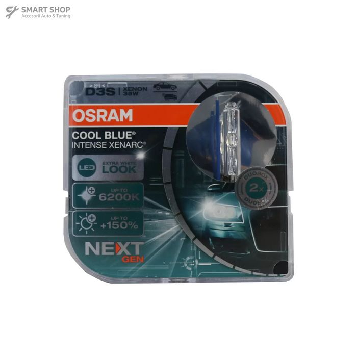 Set 2 Becuri Auto Xenon OSRAM XENARC COOL BLUE INTENSE NEXT GEN D3S HID 66340CBN-HCB