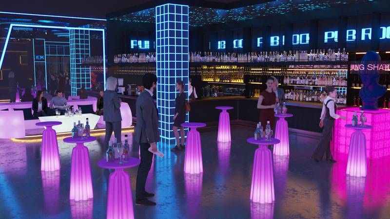 Светящаяся LED мебель Алматы