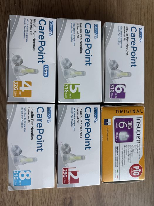 Писалки за пептиди за многократна употреба + 5 пълнителя, pen peptide, инсулинови писалки