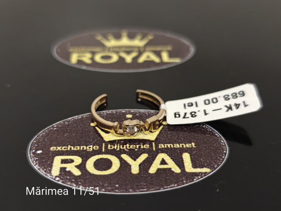 Bijuteria Royal: Inel aur 14k/1.37 gr
