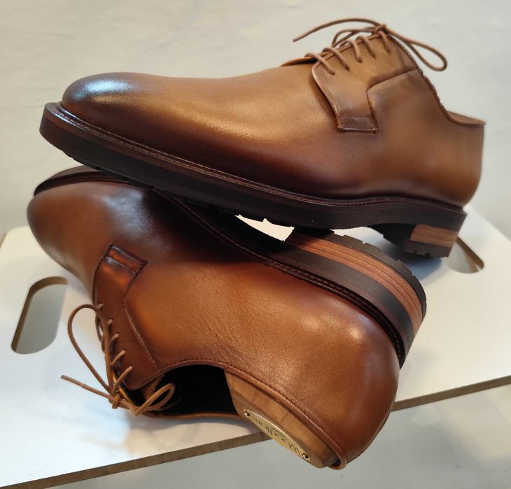Pantofi derby 43 43.5 de lux Ortiz & Reed NOI piele naturala premium
