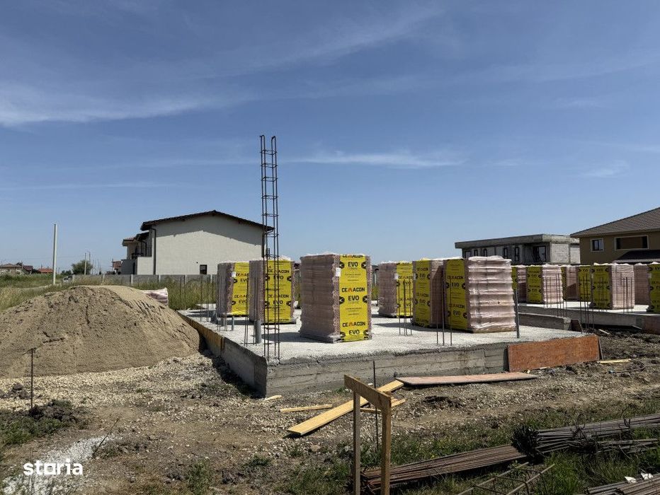 Duplex, 4 camere, 115mp utili, 350 mp teren, garaj - Mosnita Noua