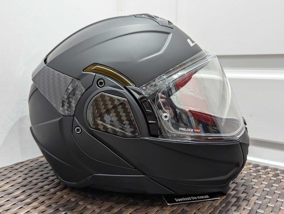 Casca moto LS2 Advant II 2, marime S - flip-back