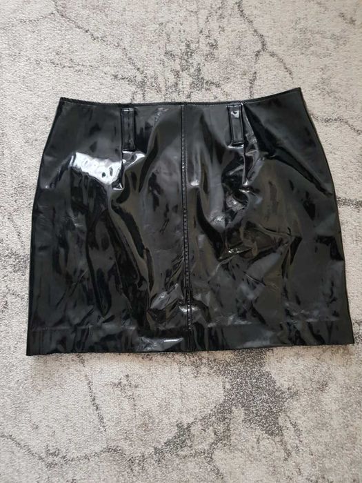 Fusta H&m din piele lacuita