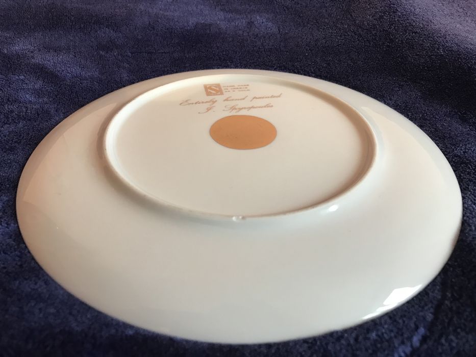 Farfurie ornamentala Hand Made din Grecia cu 24k