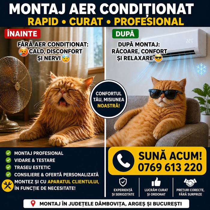 Montaj aer conditionat