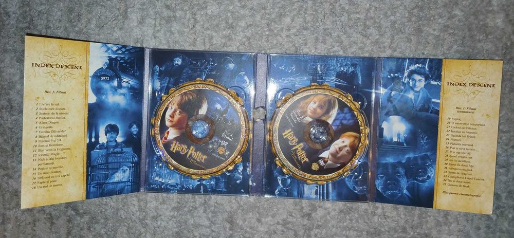 DVD Harry Potter volumele 1-6, stare foarte bună, subtitrare limba română