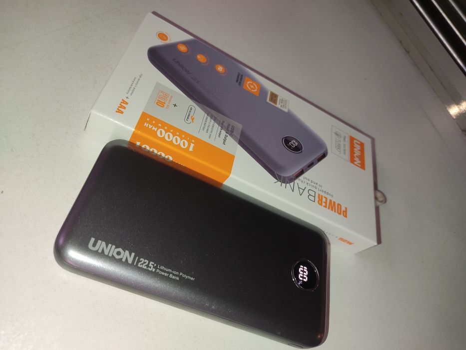 Повербанк 10000 mAh UNION быстрая зарядка!!!