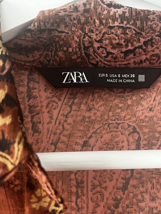 Риза с дълъг ръкав Zara