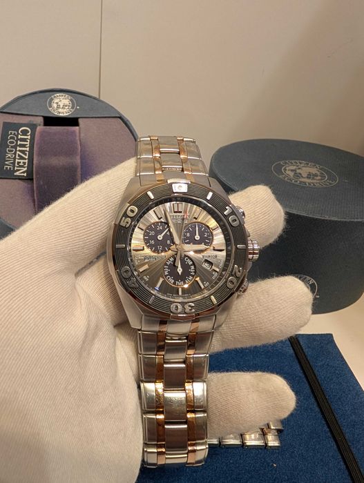 Промо! Citizen Signature Courageous BL5440 Solar Alarm Chrono часовник