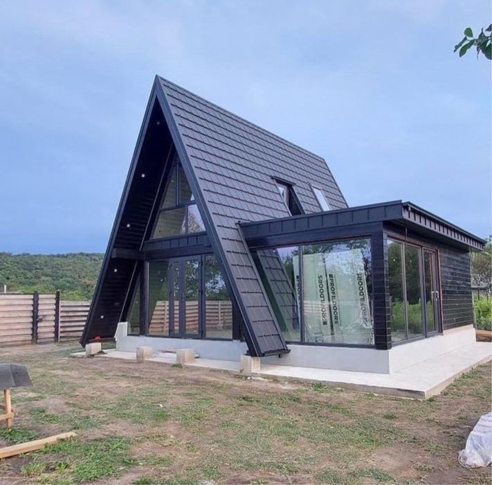 Construim cabane tip casa sau Aframe la comanda