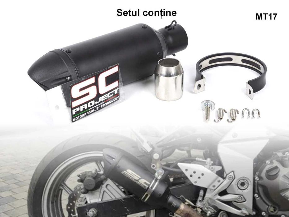Tobă din oțel pentru motociclete sport