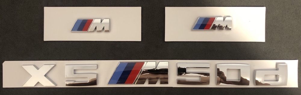 Emblema BMW Stema Cifre crom Aripa Xdrive X5M50D X5 X6 e70 e53 f15 g05