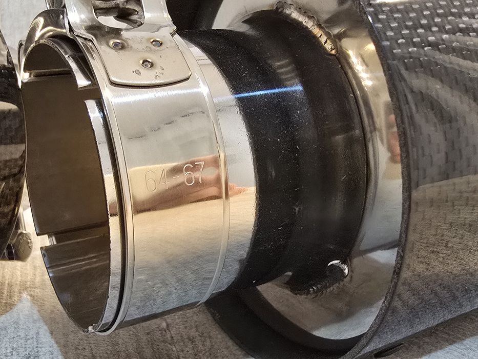 Tips evacuare auto carbon Remus inox finala ornament toba BMW VW Ford