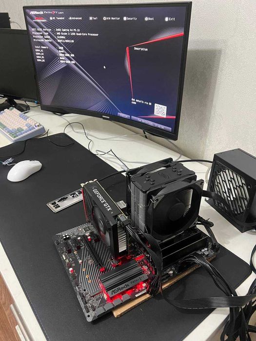 Комплект B450 Gaming K4 / 2х кулерная башня Deepcool / процессор
