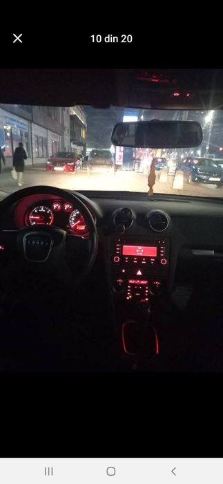 Audi a 3 8p.din anul 2007 model 2008 pe carte diesel motor 2000. 140 kaii