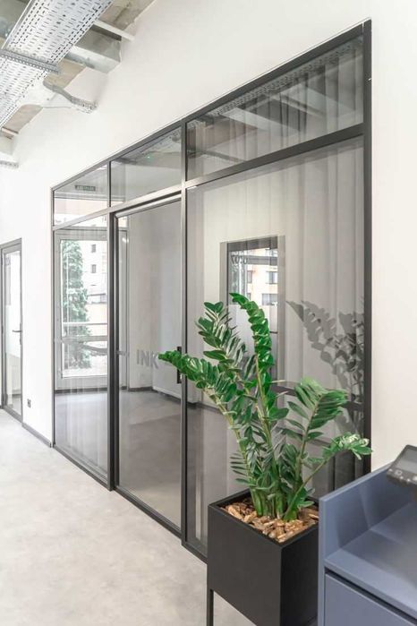 Алюминиевые перегородки / Цех / Офис / Стекло