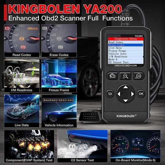 KINGBOLEN YA200 OBD2 скенер за превозни средства