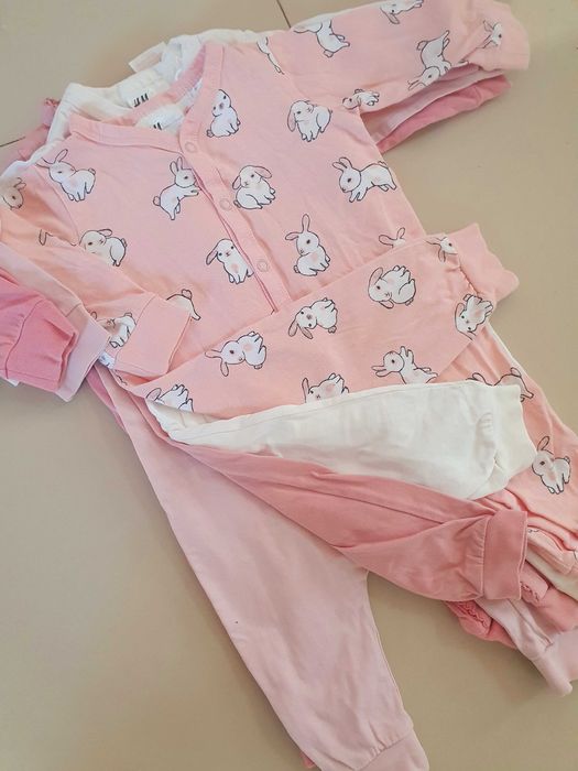 Set 5 salopete bebe, H&M, marimea 62