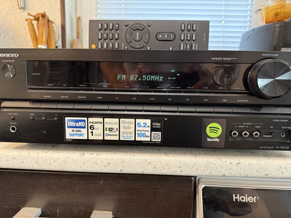 Onkyo TX-NR535 Bluetooth Wi Fi