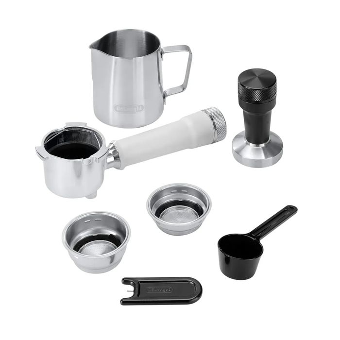 Кофеварка сенсорная Рожковая DeLonghi EC890.WI