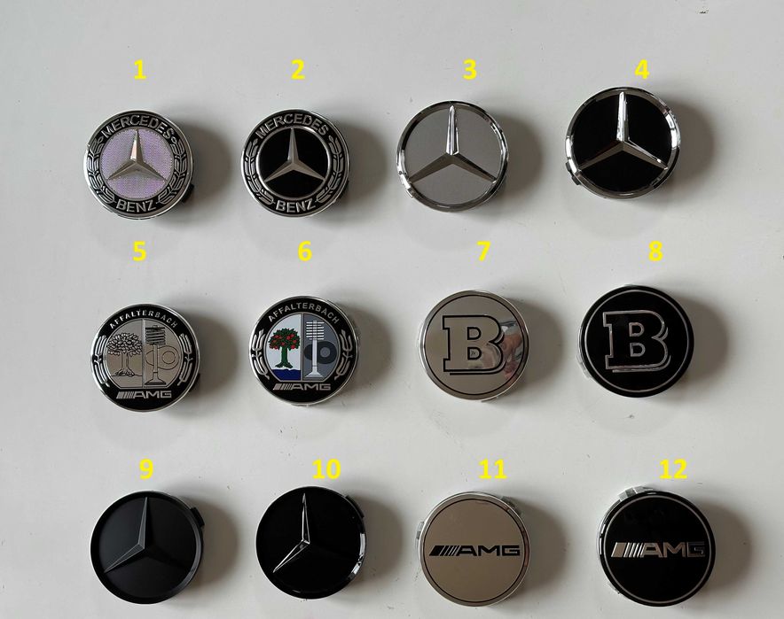 Чисто нови . Капачки за джанти MERCEDES МЕРЦЕДЕС 75мм .