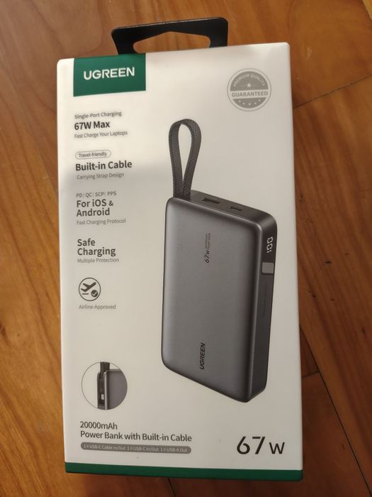 Baterie externa UGREEN 20.000 mAh 67W – Nou, sigilat