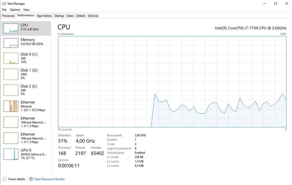 Компютър i7-7700 / GTX 1060 6GB / 16GB RAM