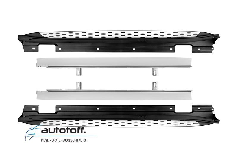 Praguri compatibile Mercedes GLA X156 (2014+) din aluminiu
