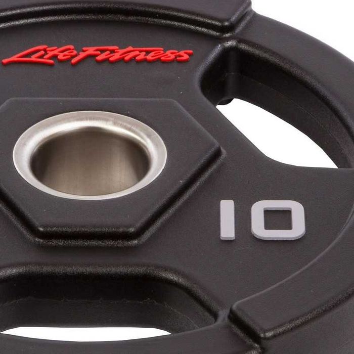 ПРОМО! Сет Уретанови Тежести Life Fitness 2.5 кг - 25 кг Дискове 155кг