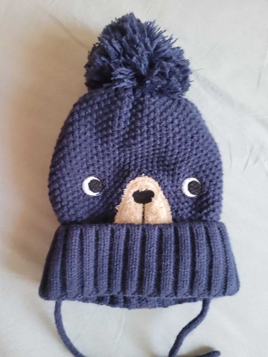 Caciula si manusi H&M 3-6 luni, 1-2 ani