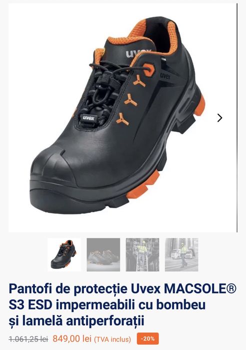 Incaltaminte de protectie UVEX 2