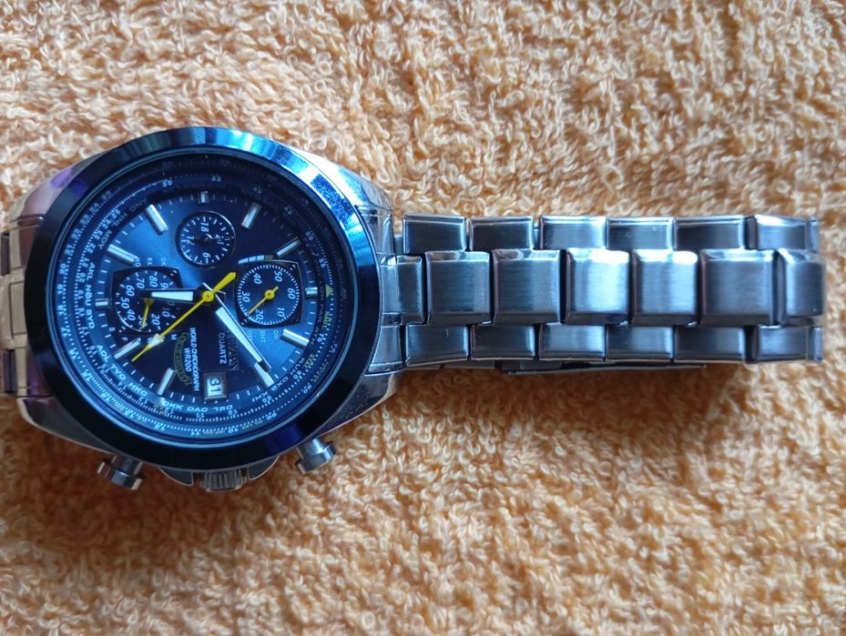 Часовник Citizen Blue Angels Eko-Drive World Chronograph