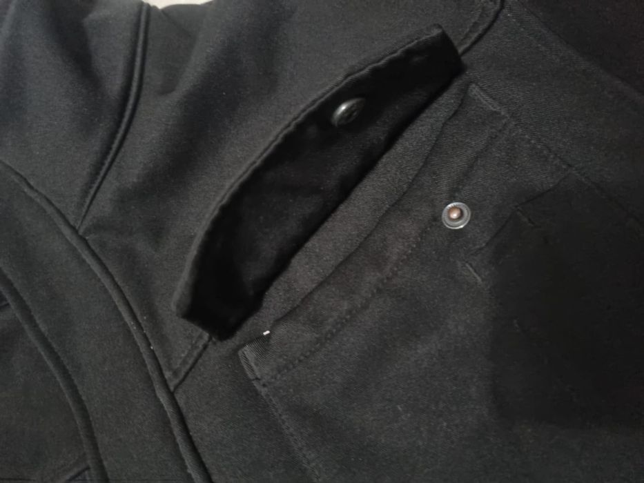 Geacă softshell CODUPAL bărbați L – fleece, anti-vânt, neagră