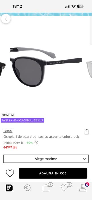 Ochelari de soare Hugo Boss - noi