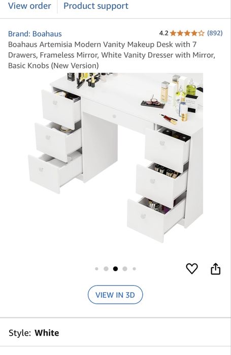 Гримьорка с огледало и шкафове