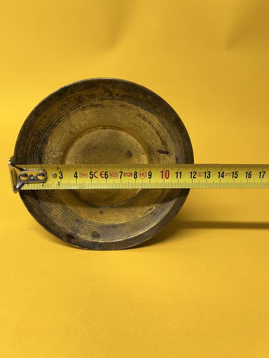 Стара,китайска ваза с цветен,емайлиран месинг