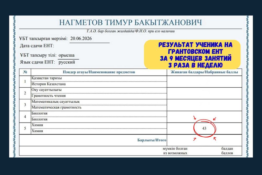 Репетитор по химии.