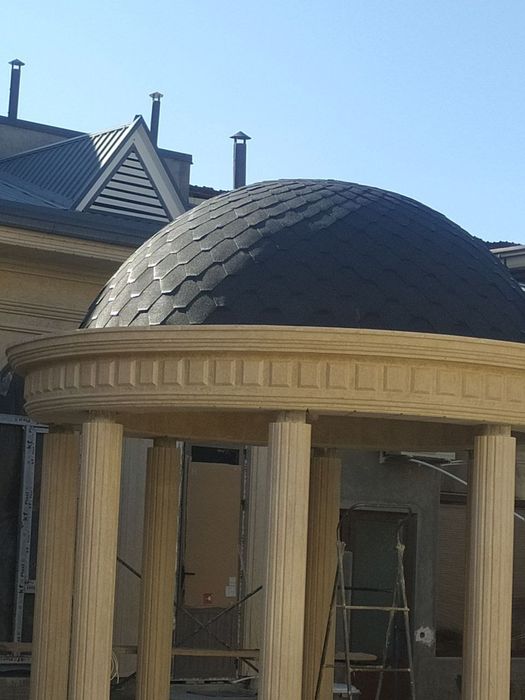 Кровля беседки мансарды