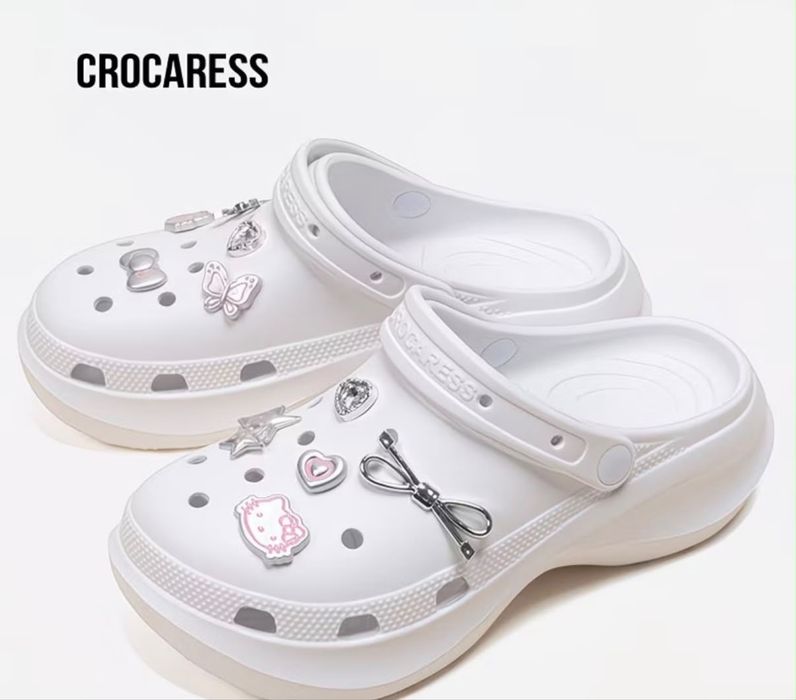 Кроксы белые 39-40 р