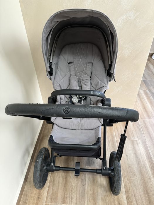 Намалена! Количка Cybex Priam 3 soho grey +чадър Cybex