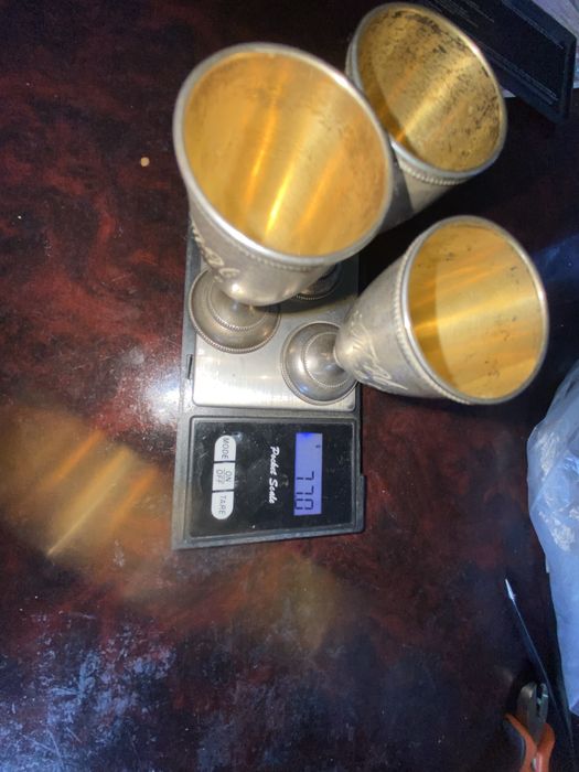 Серебро набор антиквариат ссср 925и 875 проба посуды