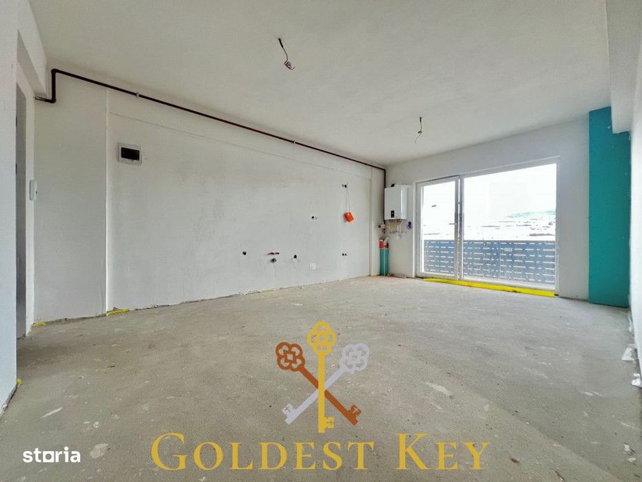 Apartament nou semifinisat, cu doua camere si balcon! Baciu