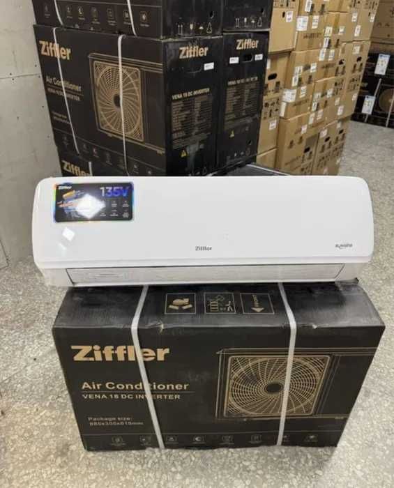 Кондиционер ZIFFLER 12 Invertor R32 + ТЕН Установка + Доставка