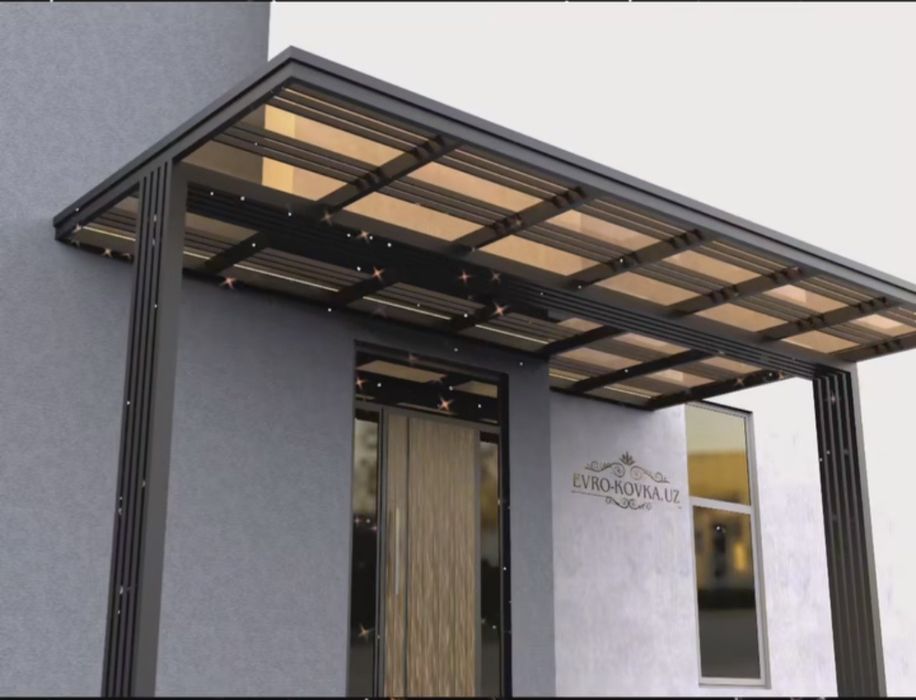 Naves. Навес. Лексан, профнастиль, моналит.